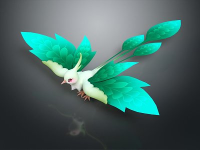 Modern cartoon bird anime bird 3d model