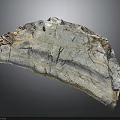 Artistic Sculpture Carving With Natural Stone Textured Surface Irregular Shape Grayish Blue Tones Rough Edges