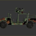 Bulletproof Car Armed Jeep Armed Car Armed Bulletproof Car Military Jeep Off-road Jeep Humvee 3d model