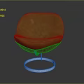 Stylish Green Velvet Chair With Circular Metal Base And Modern Design