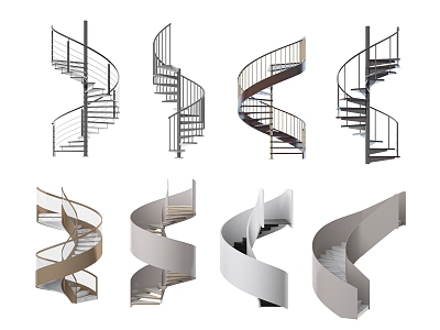 modern spiral staircase model