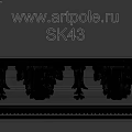 Ornamental White Architectural Component With Intricate Carvings And Decorative Patterns