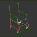 Lightweight Medical Wheelchair with Adjustable Armrests and Durable Wheels for Patients
