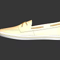 Yellow Casual Shoes With Red Lining White Sole And Lace Up Design
