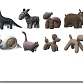Cute Animal Shaped Sofa Stools With Various Designs Like Elephant Zebra Dinosaur