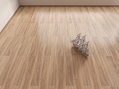 Hand-gripper beige wood floor model