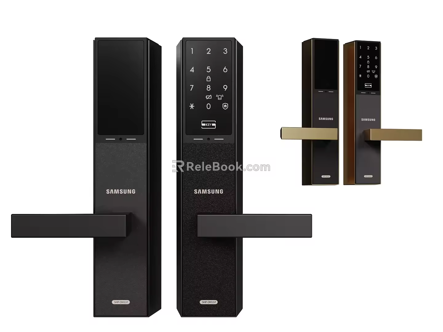 Modern electronic lock anti-theft lock fingerprint lock smart lock password lock 3d model