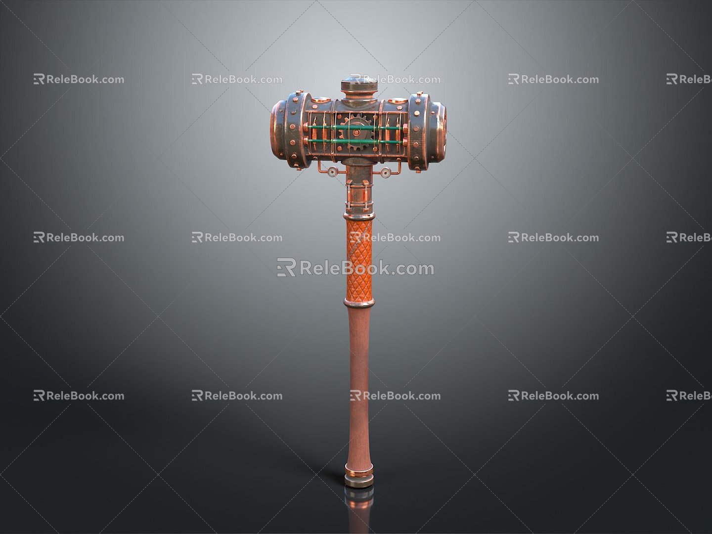 Hammer Warhammer Cartoon Hammer Magic Hammer Thor's Hammer Ancient Weapons Cold Weapons Medieval Items 3d model