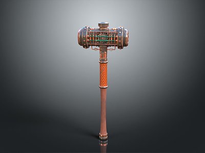 Hammer Warhammer Cartoon Hammer Magic Hammer Thor's Hammer Ancient Weapons Cold Weapons Medieval Items model