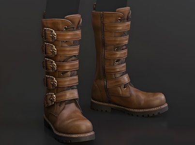 Modern Boots Modern Shoes Boots High Boots Men's Boots Realistic 3d model