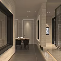 Elegant Door And Window Store Exterior With Glass Display And Entrance Decor
