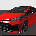 Red Toyota Sports Car With Sleek Body Black Wheels And Modern Front Design