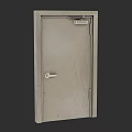 Modern Metal Swing Door With Secure Lock And Handle For Interior Spaces