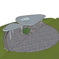 Triangle Pavilion combination 3d model