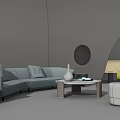 Modern Sofa Coffee Table Combination Sofa Coffee Table 3d model