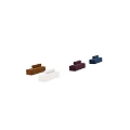 Modern Multicolor Velvet Ottoman With Stacked Cushioned Design For Living Room Furniture