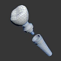 Dental Implant Components Featuring Tooth Crown and Metal Fixture for Tooth Restoration