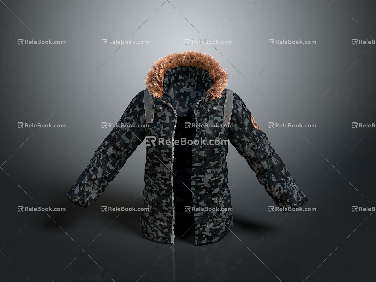 cotton-padded jacket down jacket goose down jacket thick clothes thick cotton-padded clothes autumn and winter clothing winter clothing autumn clothing 3d model