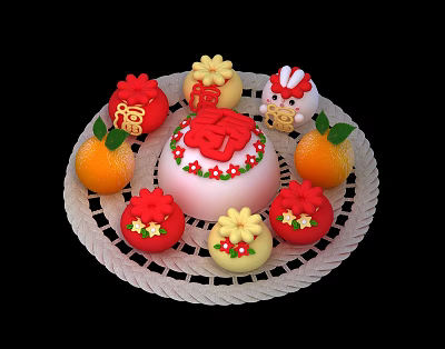 Modern Food Bun Fu Bag Pasta 3d model Modern Food Bun Fu Bag Pasta 3d model