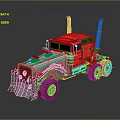 Modern Armed Vehicle Self-made Armed Vehicle Modified Vehicle Modified Chariot 3d model