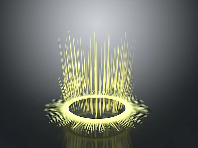 Illuminant Light Source Yellow Light Source 3d model