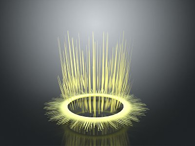 Illuminant Light Source Yellow Light Source 3d model