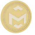 Modern gold coins 3d model