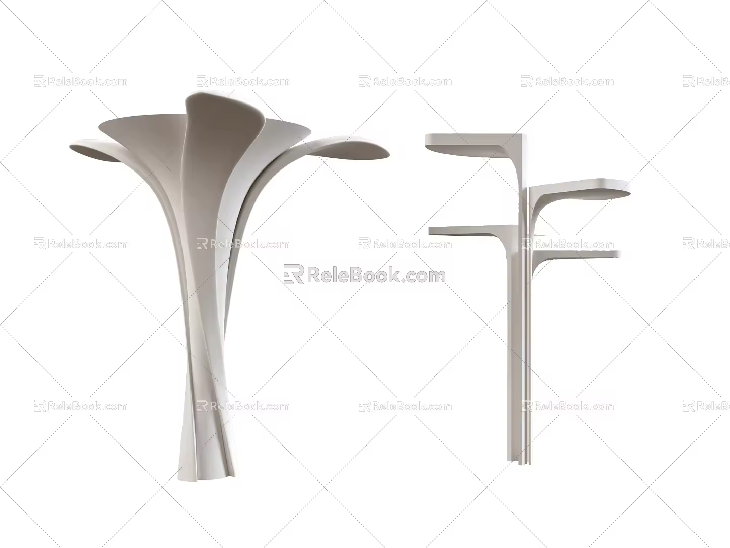 Modern special-shaped column modeling column decorative column art modeling column 3d model