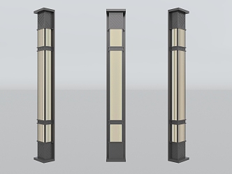 Chinese-style wall lamp 3d model