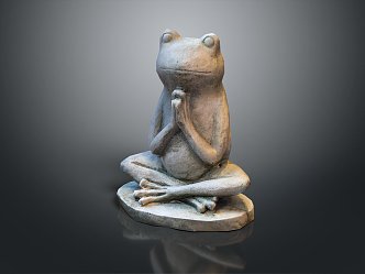 Frog CG Frog Cartoon Frog Anime Frog 3d model