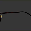 Stylish Red Round Eyeglasses With Sleek Frame And Black Temple Design