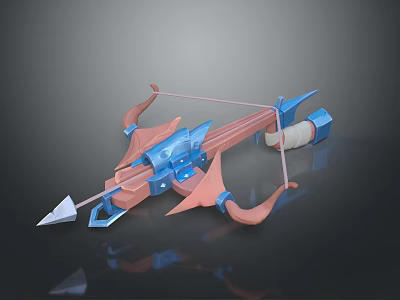 Crossbow Mechanical Crossbow Shift Bow and Arrow Shoot Far Equipment Weapons High-tech Crossbow 3d model