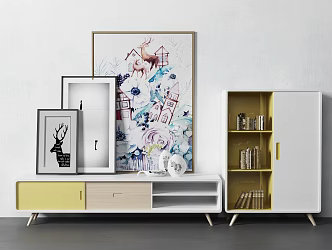 Nordic TV cabinet 3d model