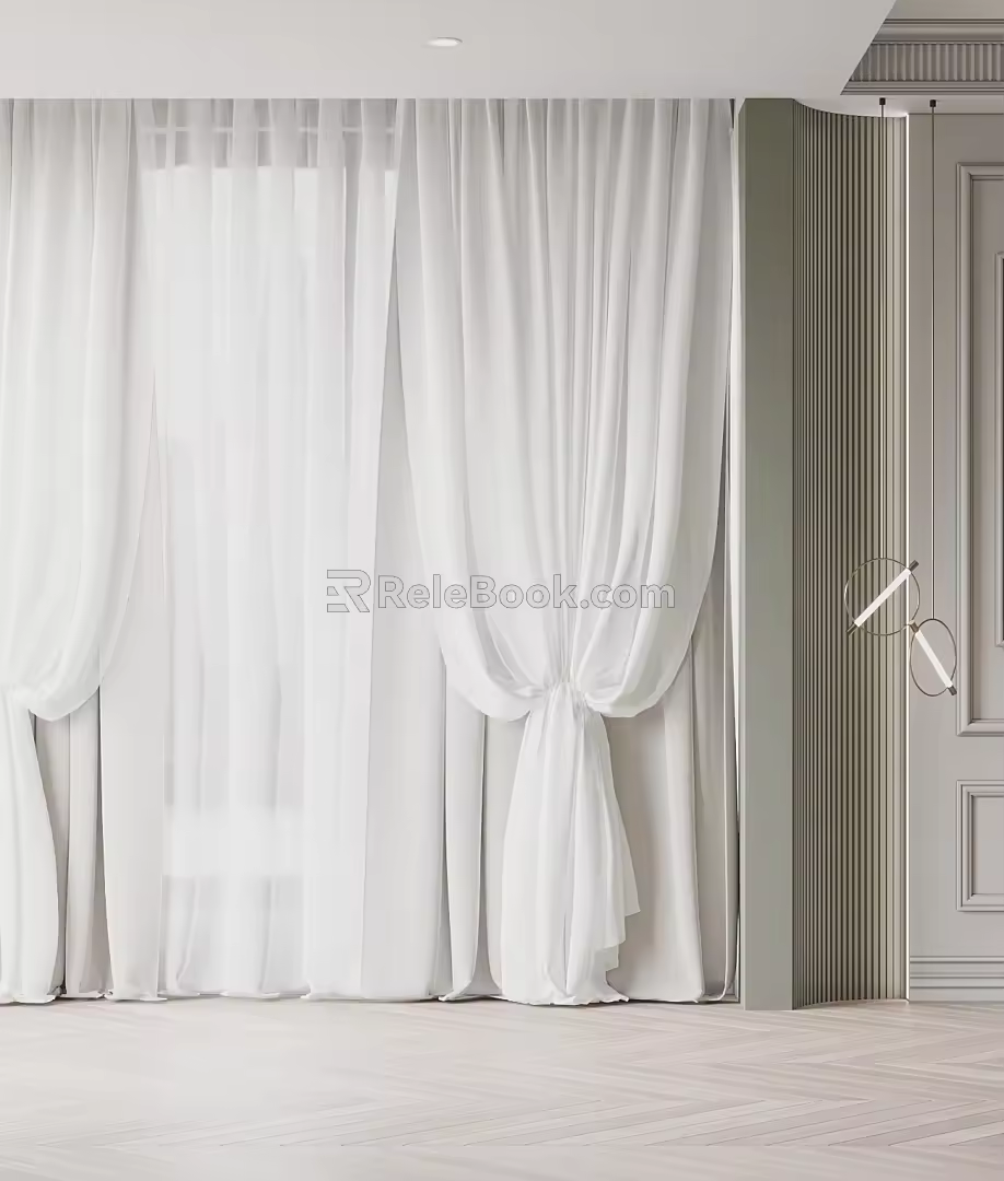 Curtains 3d model