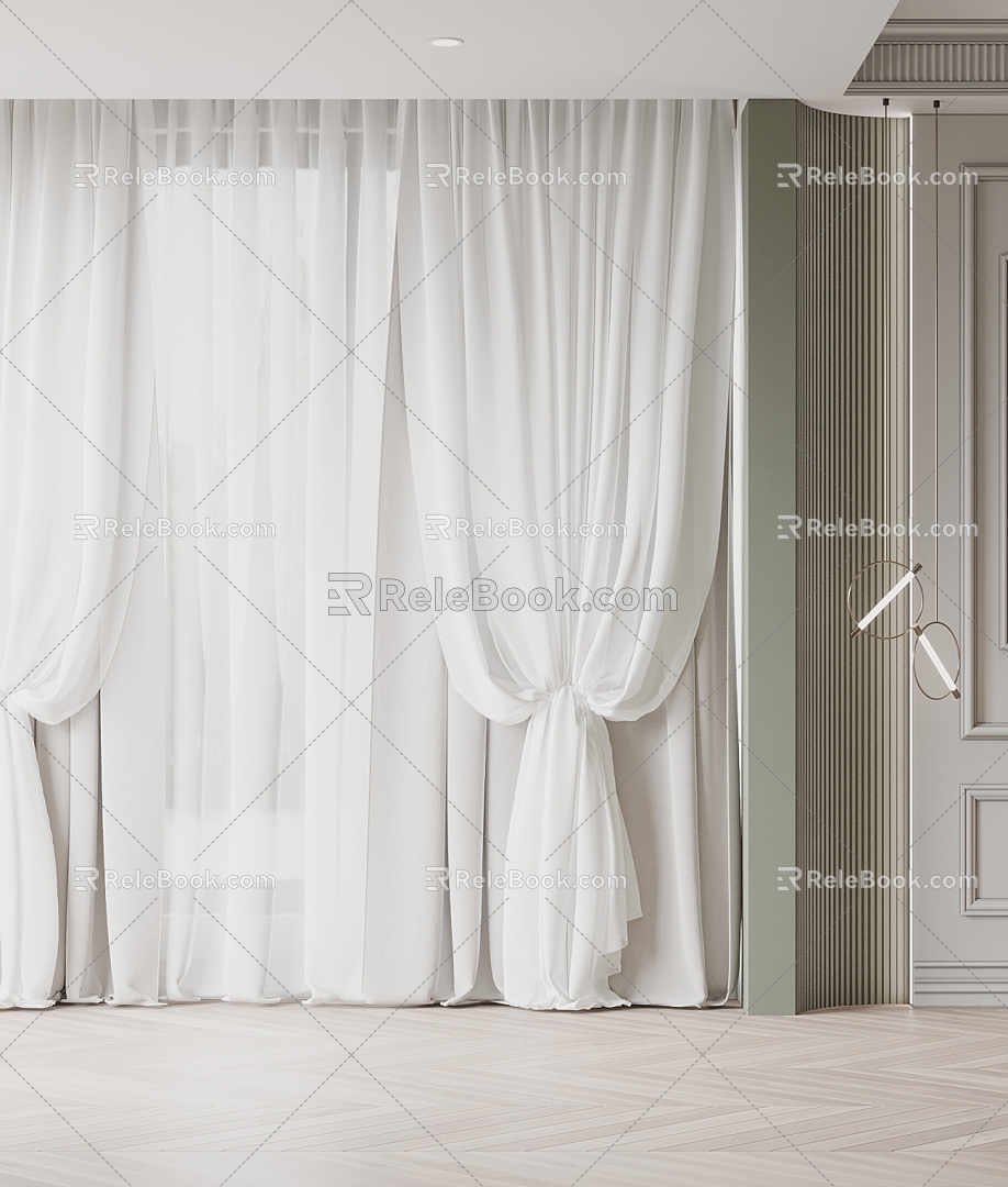 Curtains 3d model