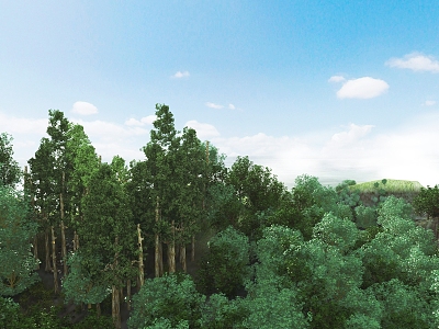 modern landscape 3d model