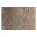 Modern Square Rug With Geometric Striped Pattern In Beige And Gray Neutral Tones 3d model