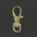 Shiny Stainless Steel Metal Hook With Double Ring Clasp Smooth Surface And Durable Design