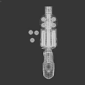 Silver Revolver With Open Cylinder And Bullets On Gray Surface