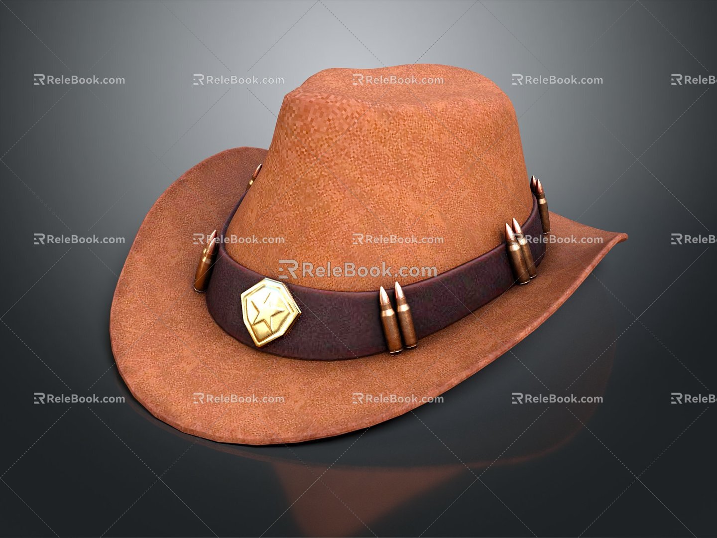 Modern Hat Cowboy Hat Fashion Cowboy Hat Western Cowboy Hat Men's Cowboy Hat 3d model