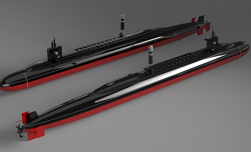 Modern Submarine 3d model