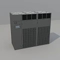 Industrial Air Conditioner Fan With Multiple Air Outlets And Control Panel 3d model