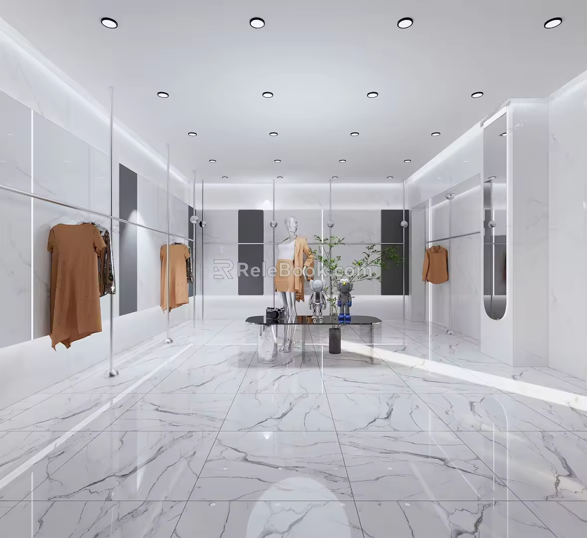 Modern Clothing Store 3d model