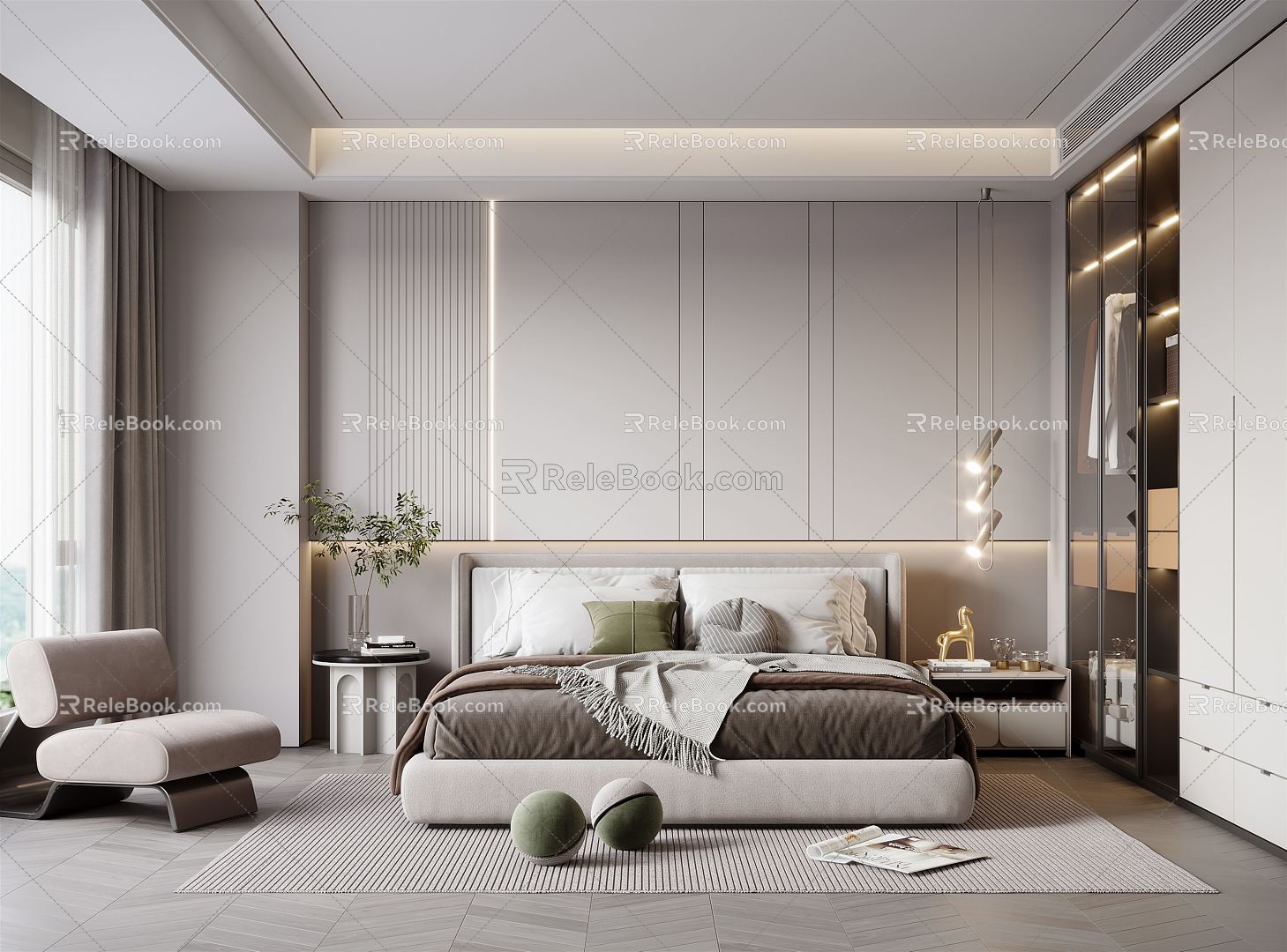 Modern Bedroom 3d model