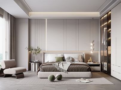 Modern Bedroom 3d model