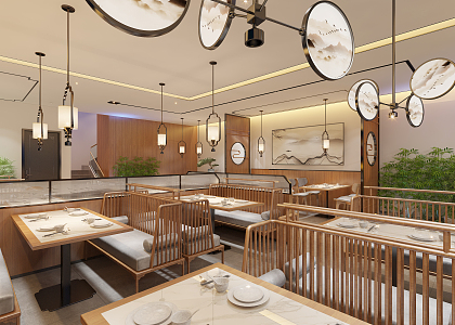 New Chinese Restaurant Sichuan Master Restaurant 3d model