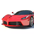 Sleek Red Sports Car With Aerodynamic Body LED Headlights And Alloy Wheels