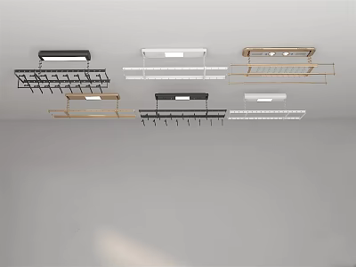 Modern Clothes Hangers in Different Colors with Metal Hooks and Stylish Design 3d model