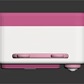 Cute Pink And White Commercial Vending Machine With Colorful Drink Compartments For Cat Tea