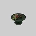 Vibrant Dragon Fruit and Sugar Apple on Green Pedestal Tray